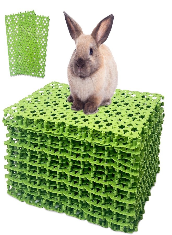 كاثسون مجموعة كاتسون المكونة من 16 قطعة من حصائر الأرانب البلاستيكية، حصائر أرضية لأقفاص الأرانب، وسادات مانعة لتسرب الماء، مناسبة للحيوانات الأليفة من القطط والكلاب والهامستر والفئران والشنشيلة وخنازير غينيا وغيرها من الحيوانات الصغيرة - Image 1